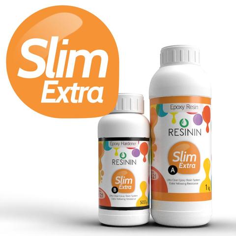 Resinin Slim Extra 1,5Kg Kit de endurecedor de resina epoxi Ultra claro sin amarillear AB joyería que hace pegamento transparente de cristal DIY ► Foto 1/6