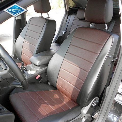 Para Ford Focus 3 2011-2022 Ambiente/Trend fundas de asiento especiales conjunto completo de cuero ecológico de calidad [piloto automático] ► Foto 1/6