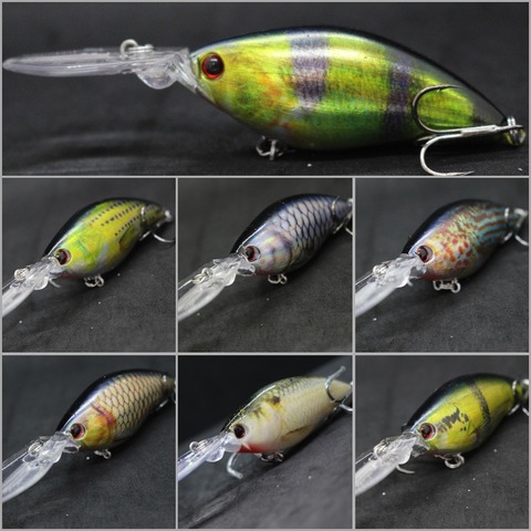 WLure-anzuelos de cuchilla de corte para pintura, 11cm, 18,5g, Deep Diver, 4-5 metros, señuelo de pesca Crankbait de acción estrecha/rápida, HC739 ► Foto 1/6