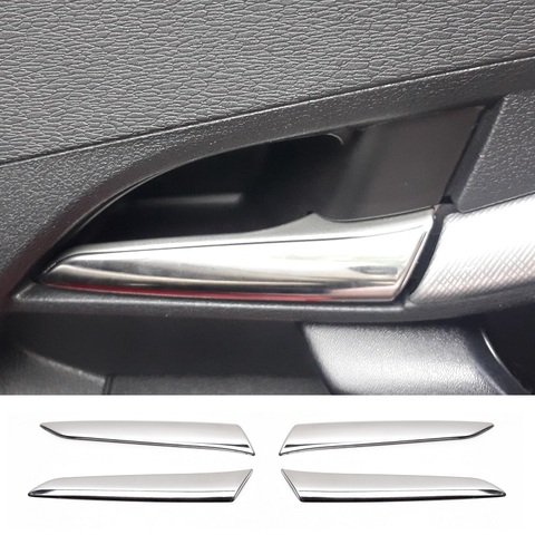 4 piezas de acero inoxidable interior abridor de puerta manija de cubierta decorativa para Lada Vesta cromado accesorios en estilo de firma ► Foto 1/1