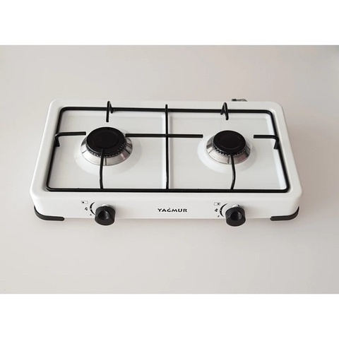 Quemador portátil de propano o Gas Natural, 2 quemadores, modelo vitrocerámica para cocina, utensilios de cocina, cocina Dual ► Foto 1/4