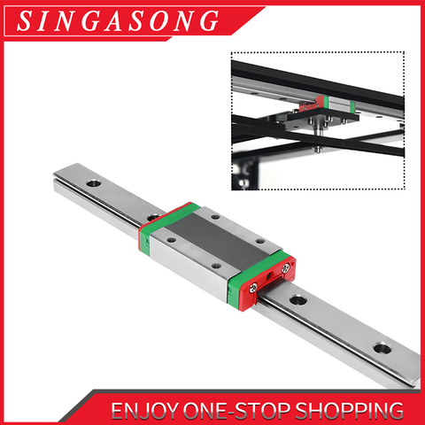 Riel lineal CNC MGN12 MGN15 MGN9 100 200 300 350 400 450 500 600 mm riel lineal en miniatura para máquina cnc, impresora 3d ► Foto 1/6