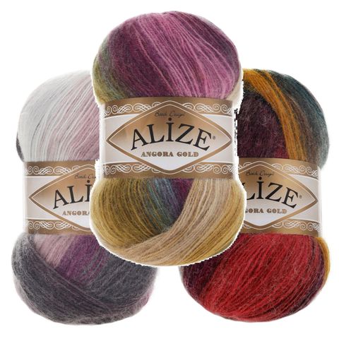 Alize Angora oro Batik hilados 100gr-500mt % 20 en % 20 lana Lurex DIY tejer Crochet envoltura sombrero suéter ► Foto 1/6