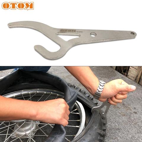 OTOM-herramienta Universal de reparación de motocicletas, cambiador de neumáticos de coche, llave inglesa portátil Manual de descuento para HONDA, YAMAHA, SUZUKI, BMW, KTM, KAWASAKI ► Foto 1/6