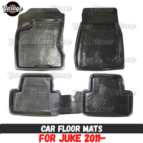 Alfombrillas de goma para coche Nissan Juke 2011, 1 juego/4 Uds. O 2 Uds., accesorios de protección para decoración de alfombras ► Foto 1/5