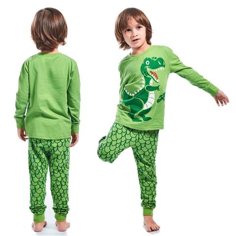 Pijama para niños de 2 a 10 años, ropa de dormir de dibujos animados, con diseño de dinosaurio, para niños pequeños ► Foto 1/6