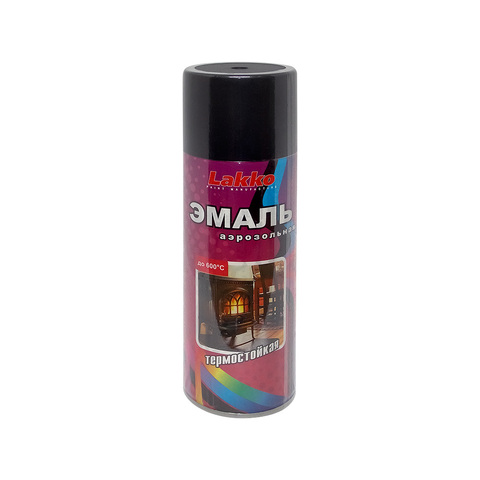 Esmalte resistente al calor, aerosol, esmalte resistente al calor, color negro, 520 ml ► Foto 1/2