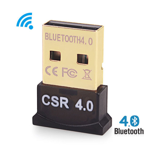Adaptador Bluetooth USB para PC 4,0, receptor Dongle Bluetooth, 10/8 compatible con Windows, 1/8/7/XP, para escritorio, portátil, ratón, teclado ► Foto 1/6