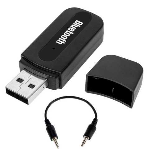 Receptor Bluetooth BT Adaptador con Salida de Audio Conector USB Mini Jack Negro 3.5mm to Receiver AUX Adapter Cable ► Foto 1/6