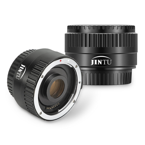 JINTU c-af 2X ampliación Teleplus extensor teleconvertidor enfoque automático 2x lente para Canon montura EF lente Canon cámara DSLR ► Foto 1/6