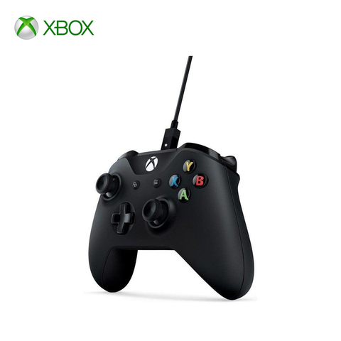 Gamepads Microsoft 1V8-00008 One + Cable para Windows 10, mando USB, accesorios electrónicos para juegos, joystick para una consola de video Juego, almohadilla de controlador prefijada ► Foto 1/5