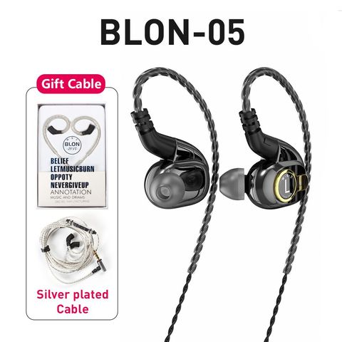 BLON-BL-05 BL05 BL-03 BL03, 10mm, 2ª generación, nanotubo de carbono CNT, auriculares internos, auriculares HIFI para DJ, deporte ► Foto 1/6