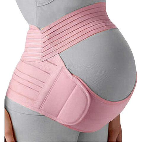 Maternidad vientre banda mujeres embarazadas cintura Cuidado del Abdomen apoyo vientre banda Ropa pantalones Ropa Brace Protector para embarazo ► Foto 1/6