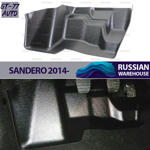 Cubierta protectora de pedal para Renault Sandero 2014, molduras protectoras, material interior de plástico ABS, Estilismo, 1 pieza ► Foto 1/6