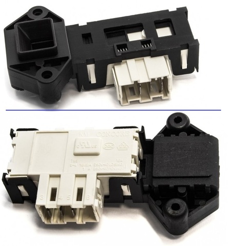 El dispositivo de bloqueo de la escotilla de lavadora SAMSUNG DC64-00653A, DC64-00653C, INT006SA, WF249, SU4401 ► Foto 1/1