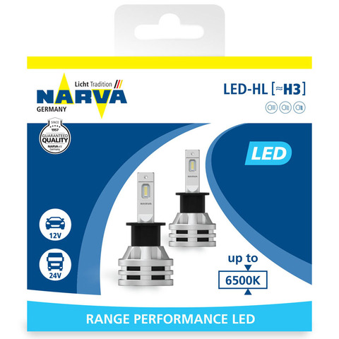 Bombilla LED de coche Narva, H3 6500K, 2 uds. 18058 y 180583000 ► Foto 1/5