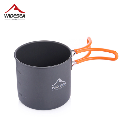 Widesea-taza de aluminio para acampar, taza para exteriores, turismo, café, bebida, vajilla de cocina, equipo de Picnic, senderismo, viaje ► Foto 1/6