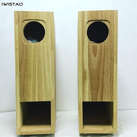 Carcasa de altavoz híbrida IWISTAO personalizada con laberinto trasero cargado Plus Bass Reflex, dibujo oficial FOSTEX, rango completo FE126En ► Foto 1/6