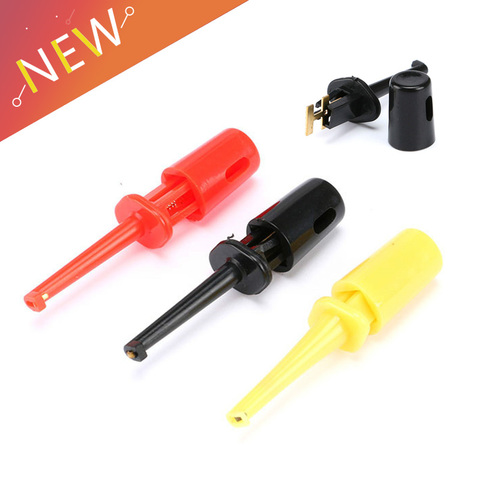 Cable de multímetro de 15 Uds., Clip de gancho de prueba, Mini Sonda de prueba electrónica SMT SMD IC, Cable de soldadura rojo, negro, amarillo para herramienta de reparación ► Foto 1/6