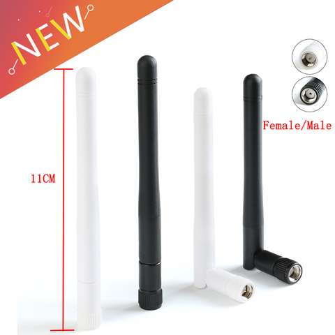 1 unidad 2,4 GHz 3dBi Omni WIFI antena con RP SMA macho hembra conector para enrutador inalámbrico precio al por mayor antena Wi-Fi ► Foto 1/6