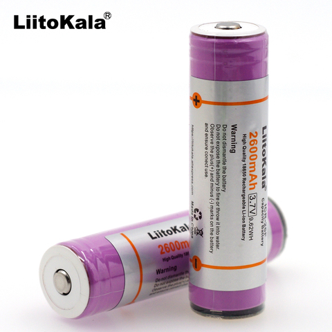 1-10 Uds Liitokala Original 3,7 V 18650 2600AMH ICR18650-26F de la batería de litio batería recargable tablero de protección de PCB para ► Foto 1/3