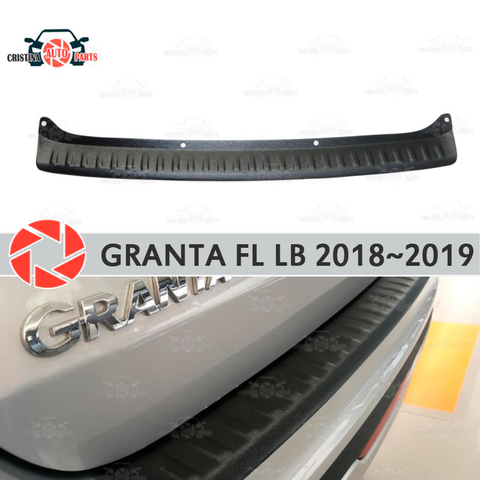 Cubierta de placa de parachoques trasero para Lada Granta Facelift 2022 ~ 2022, placa de protección trasera Liftback, accesorios de decoración de estilo de coche ► Foto 1/6