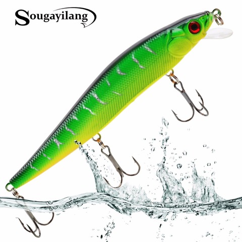 Sougayilang 1 Uds 16cm 23g pececillo flotante pesca láser cebo Artificial duro ojos pesca Wobblers Crankbait Minnows ► Foto 1/6