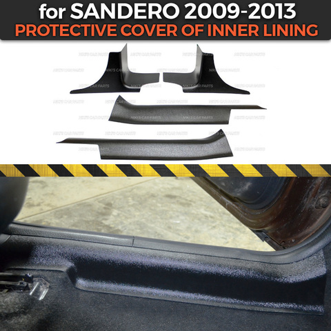 Fundas de protección para Renault / Dacia Sandero 2009-2013 de forro interior de plástico ABS accesorios interior de estilo de coche ► Foto 1/6