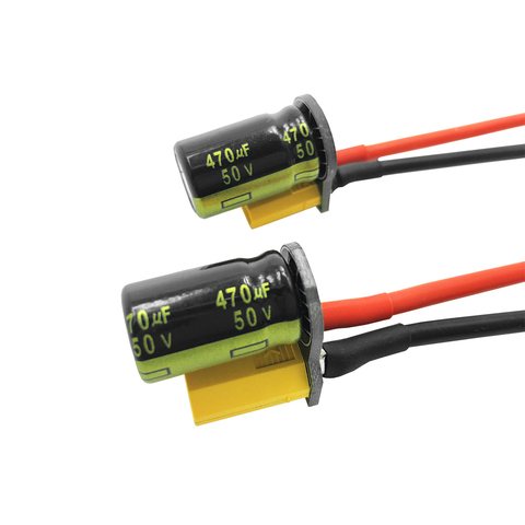 Motive-Cable de conector macho XT30/XT60 RC con condensador para soldar batería Lipo FPV ESC PDB 3 ~ 6s ► Foto 1/1