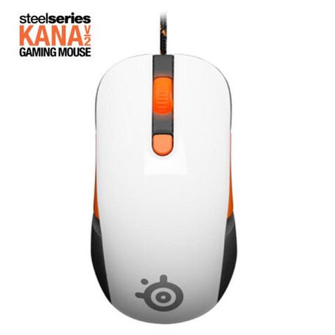 100% original SteelSeries Kana V2 ratón óptico del juego y ratones carrera profesional básico ratón de juego óptico-blanco ► Foto 1/1