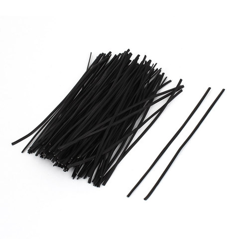 UXCELL 100 Uds negro 1,8 Mm ancho dulces bolsas de embalaje giro Cable longitud 100Mm ► Foto 1/3