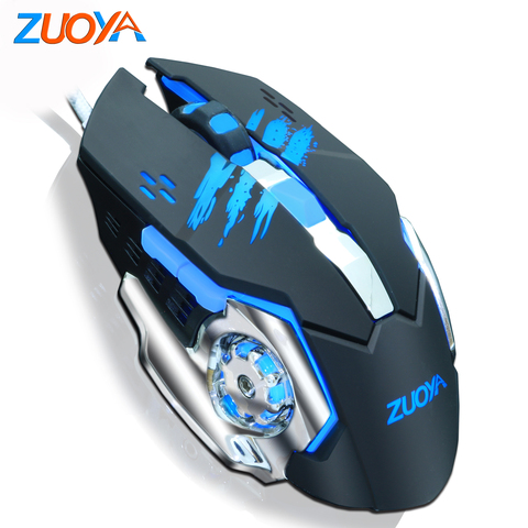 ZUOYA Wired Gaming Mouse Macro 3200 DPI LED ajustable óptico USB Juegos ratones para ordenador portátil PC Gamer ► Foto 1/6
