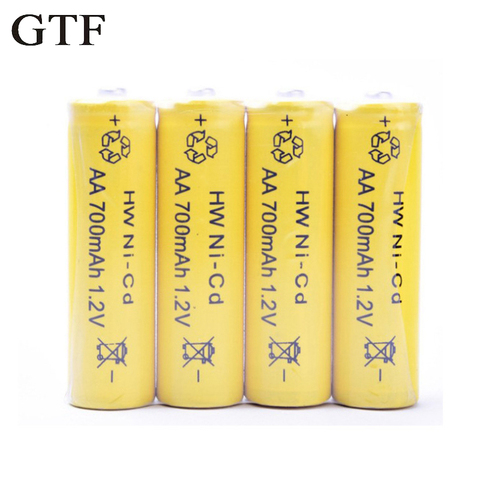 GTF-batería recargable por control remoto, juguete eléctrico con 5 baterías de níquel-cadmio AA 1,2 V 700mAH, 4 Uds. ► Foto 1/6