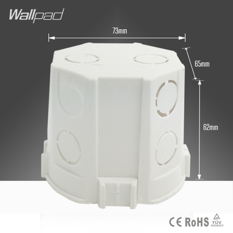 Wallpad 73*62mm EU Cassette estándar europeo caja de montaje de pared Universal para interruptor de pared y caja trasera de enchufe, envío gratis ► Foto 1/5