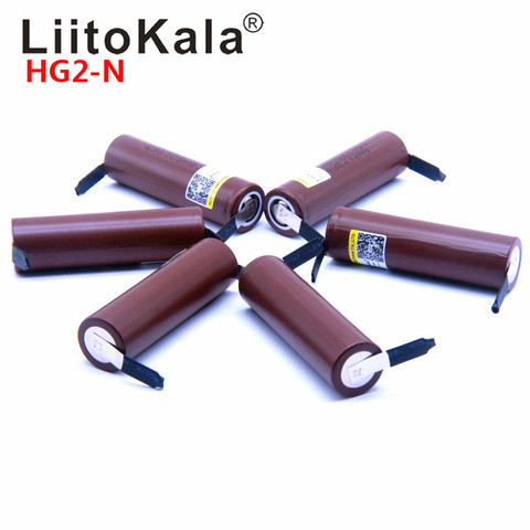 LiitoKala-batería de alta potencia HG2 18650, pila de 3000mAh, descarga de 3,6 V, 20A, 1-20 piezas, DIY Nicke ► Foto 1/6