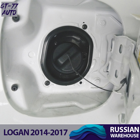 Cubierta protectora en la caja del tanque de gas de la escotilla de apertura para Renault Logan 2014-2017 moldura protectora interior material plástico ABS ► Foto 1/2