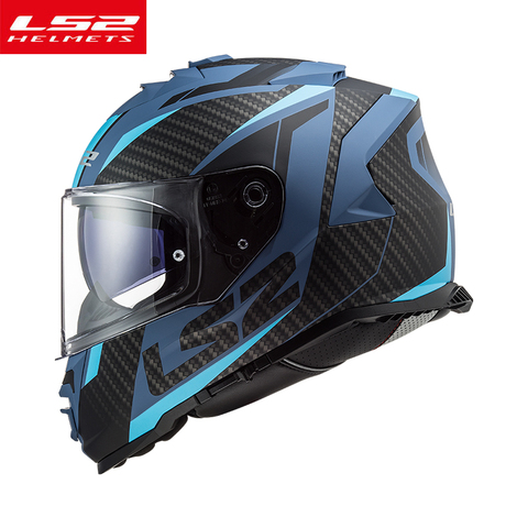 LS2-casco de Moto de alta resistencia FF800 STORM, protector de cara completa KPA, doble lente, sin filtro antiniebla ► Foto 1/6