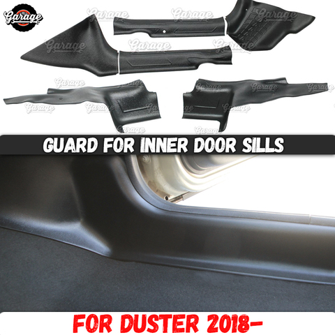 Max guardias de la puerta interior sills para Dacia Duster 2022- ABS accesorios de plástico proteger de alfombra estilo de coche de ajuste ► Foto 1/6