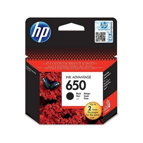 Para HP 650-cartucho de tinta (CZ101AE), color negro ► Foto 1/1