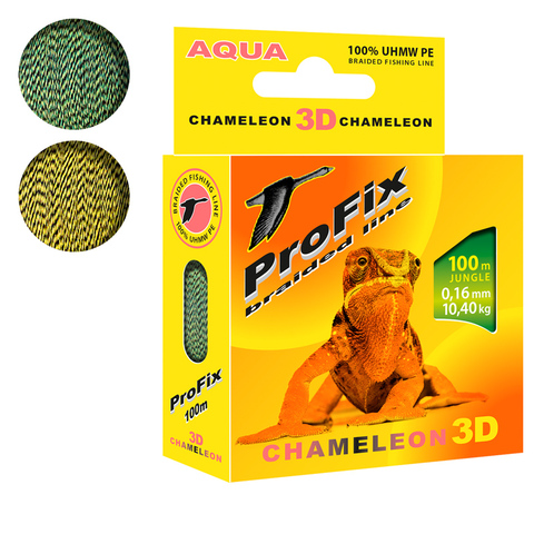 Braided fishing line AQUA ProFix Chameleon 3D 100m (100m) ► Foto 1/4