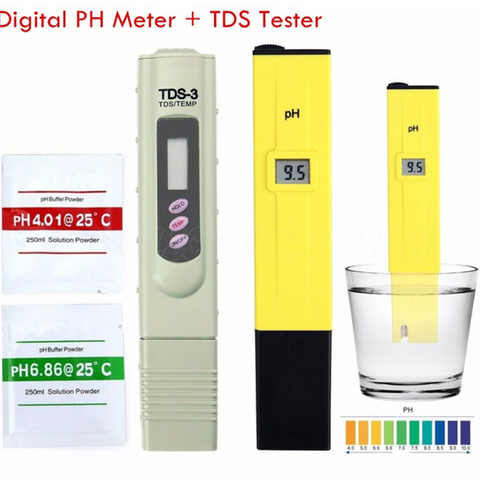 Juego de medidor de pH (ph-009 (I) y TDs (tds-3) Salinómetro TDs 3. 3 TDS, medidor de pH electrónico Tds-3-meter salinidad ► Foto 1/5