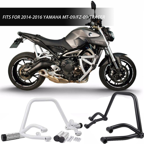 Subcage truco jaula pasajero trasero de Peg Barra de choque motor para Yamaha MT09 FZ09 MT FZ 09 rastreador MT-09 FZ-09 2014 de 2016 a 2015 ► Foto 1/5