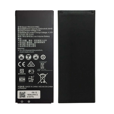 Batería de teléfono 2200 mAh Huawei HB4342A1RBC para Y5 II Honor 5A baterías de repuesto recargables de alta calidad ► Foto 1/1