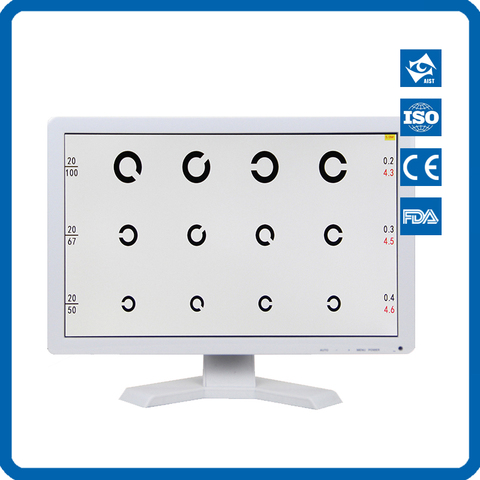 VC-3 televisor de pantalla disponibles visión gráfico Panel Led Visual agudeza Panel ojo gráfico visión gráfica de prueba de 19 pulgadas ojo visión ► Foto 1/6