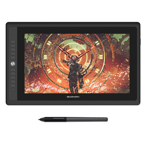 GAOMON-tableta gráfica PD156PRO, pantalla IPS HD laminada completa de 15,6 
