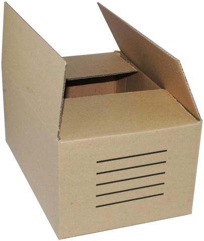 Fureinstore Cajas de Cartón Cajas de Mudanza y Envíos Postales Pack de 12 Alta Calidad Resistente Color Marrón ► Foto 1/4