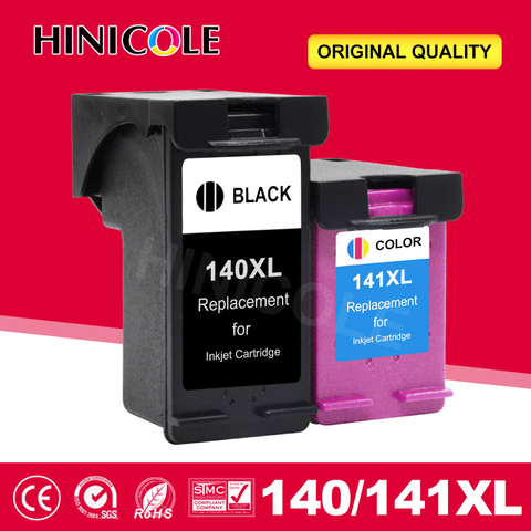 HINICOLE-Reemplazo de cartucho de tinta para impresora, remanufacturado, 140 XL, para HP 140 HP140, Photosmart C4583 C4283 C4483 C5283 D5363 ► Foto 1/5