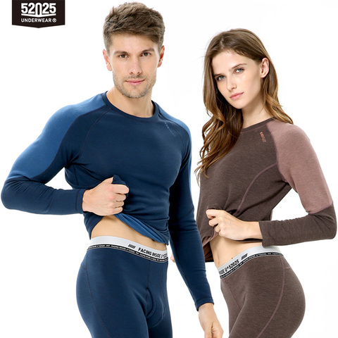 Ropa interior térmica para hombre y mujer, ropa interior térmica, cálida, suave, a la moda, larga y cómoda, alta tecnología, Térmica de grafeno, 52025 ► Foto 1/6