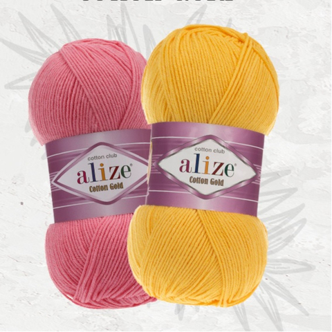 Alize-hilos dorados de algodón 100gr-330mt % 55, cárdigan suave de manta de bebé, suéter, blusa de Chal, textil para el hogar, Alize ► Foto 1/6