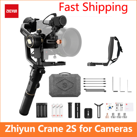 Zhiyun-estabilizador de cardán de mano Crane 2 2s 3 ejes para cámaras DSLR Canon Nikon Sony Panasonic 80D 90D BMPCC 6K 5D3 ► Foto 1/6